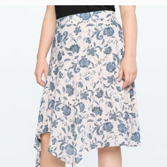 Eloquii NWT Flowy Floral Romantic Plus Asymmetrical Skirt Size 16 - Picture 1 of 11